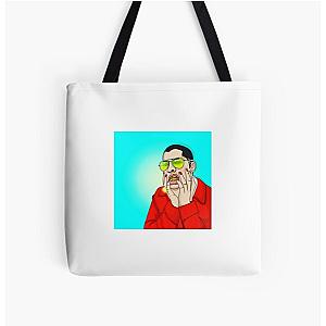 Bad Bunny Bags - Bad Bunny Cartoon All Over Print Tote Bag