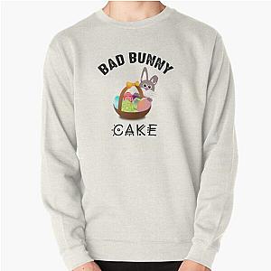 Bad Bunny Sweatshirts -  Bad Bunny Cake Pullover Sweatshirt