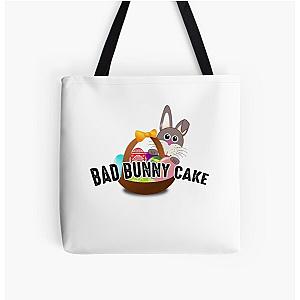 Bad Bunny Bags - Bad Bunny Cake All Over Print Tote Bag