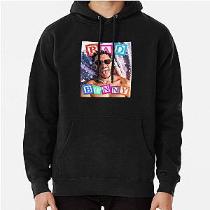 Bad Bunny Hoodies - Bad Bunny Beach Glow  Pullover Hoodie