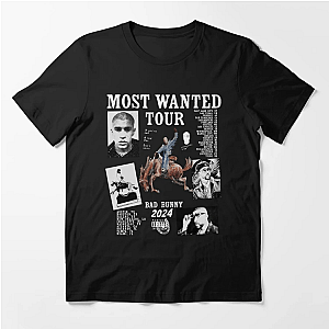 Bad Bunny T-Shirts - Vintage Bad Bunny Most Wanted Tour 2024 Classic T-Shirt