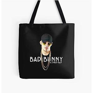 Bad Bunny Bags - Bad Bunny All Over Print Tote Bag