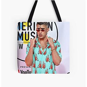 Bad Bunny Bags - Bad Bunny Awards All Over Print Tote Bag