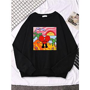 Bad Bunny Sad Love Heart Beach Sun Dolphin Palm Tree Sweatshirts