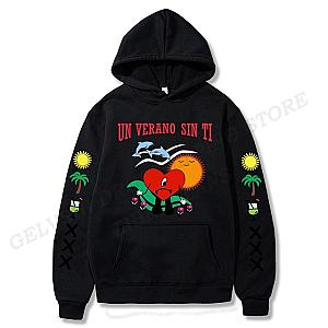 Bad Bunny Hip Hop Print Hoodies