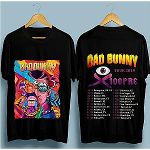 Bad Bunny T-shirts - Bad Bunny Art X100Pre Tour 2019 T-shirt