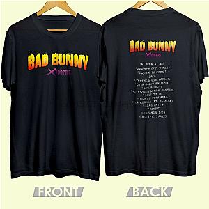 Bad Bunny T-shirts - Bad Bunny X100Pre Tour Double-side Printed T-shirt