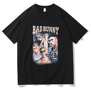 Bad Bunny T-shirts - Hip Hop Rapper Bad Bunny Retro Style T-shirt