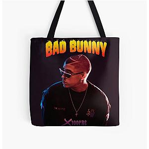 Bad Bunny Bags - X100 Pre Bad Bunny Tour 2019 Bedakan All Over Print Tote Bag