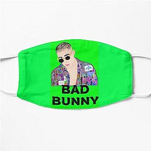 Bad Bunny Face Masks - Bad Bunny bebe, el Conejo Malo arte, gift for loved ones Flat Mask