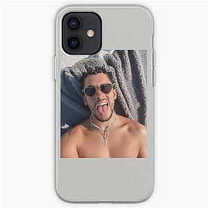 Bad Bunny Cases - Bad Bunny tongue out selfie  iPhone Soft Case