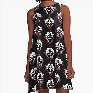 Bad Monkey Mojo WHITE Ink A-Line Dress