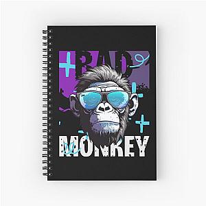 Bad Monkey Rockin Spiral Notebook