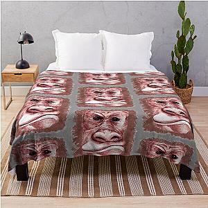 Big Bad Monkey Throw Blanket