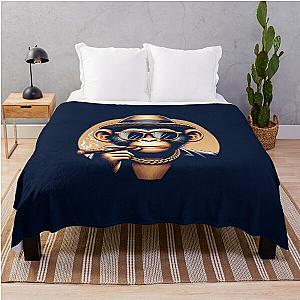 Mr. Bad Monkey - Leader of the Rebels throw blanket