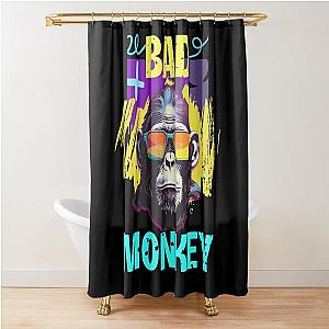 Bad Monkey graffiti style Apparel Shower Curtain