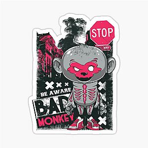 Bad monkey sticker