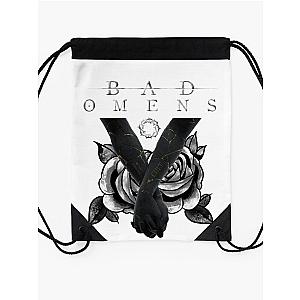 Best Of Seller Of Design Art Bad Omens Drawstring Bag Premium Merch Store