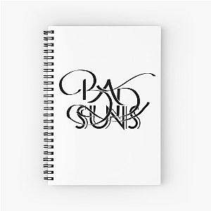 Bad Suns Lettering - Black Spiral Notebook