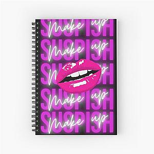 Bailey Sarian Makeup Tshirt - Bailey Sarian Slip Sticker Spiral Notebook