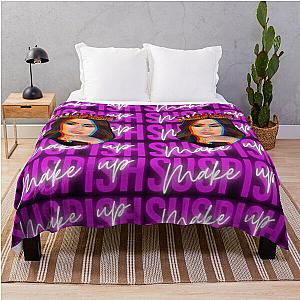 Bailey Sarian Makeup Tshirt - Bailey Sarian Skull Sticker Throw Blanket