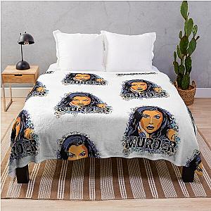 Bailey Sarian Mystery Tshirt- Bailey Sarian Murder Sticker Throw Blanket