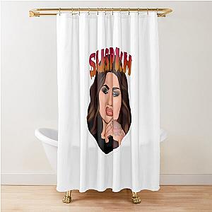 Bailey Sarian Susspish Tshirt  Shower Curtain