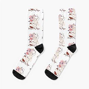 That's Heavy on My Noggin- Bailey Sarian Merch Inspired- Abstract Line Digital Drawing Socks