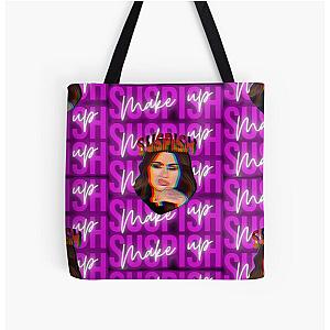 Bailey Sarian Makeup Tshirt - Bailey Sarian Skull Sticker All Over Print Tote Bag