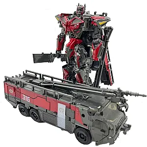 19cm BAIWEI TW1024 SS61 Fire Engine Truck Autobot Action Figure Deformation Robot Toys