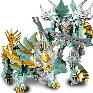 24cm Baiwei Transformation 6699 Alloy 102 6699 Alloy 104 Dinosaur Action Figure Robot Toys