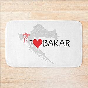 "I Love Bakar" Bath Mat