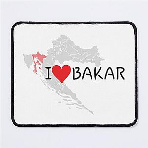 "I Love Bakar" Mouse Pad