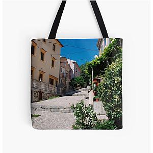 Old Road in Bakar All Over Print Tote Bag