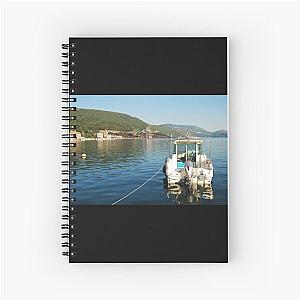 Boat in Bakar Harbour Spiral Notebook