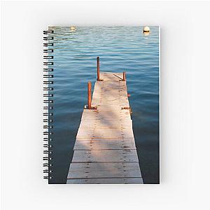 Boardwalk in Bakar Harbour Spiral Notebook