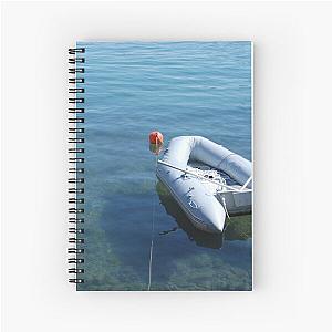 Boat in Bakar Harbour Spiral Notebook