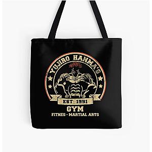 Baki Hand Pose , Baki the Grappler , Baki Anime , Baki Dou , gym fitnes , yujiro hanma's All Over Print Tote Bag RB2706