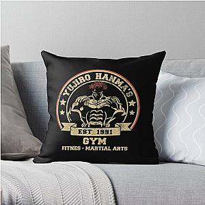 Baki Hand Pose , Baki the Grappler , Baki Anime , Baki Dou , gym fitnes , yujiro hanma's Throw Pillow RB2706