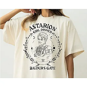 Astarion Baldurs Gate 3 BG3 Shadowheart Girl Dinner Game T-shirts