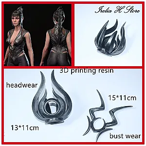 Baldur's Gate 3 Shadowheart Headpiece Hairdress Cosplay