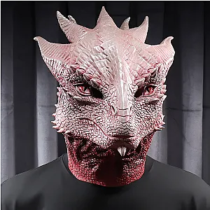 Game Baldur's Gate 3 Dragon Mask Animal Warrior Character Monster Cosplay