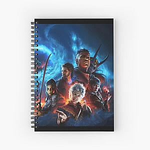 baldurs gate 3 game, baldurs gate iii  BOOOOOM Spiral Notebook