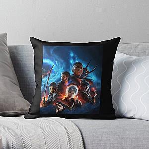 baldurs gate 3 game, baldurs gate iii  BOOOOOM Throw Pillow