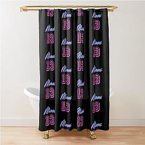 Bam Adebayo Heat Miami Summer Shower Curtain