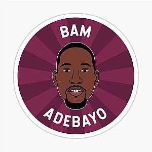 Bam Adebayo Miami Basketball Sticker