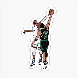 Bam Adebayo Blocks Jayson Tatum Sticker