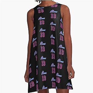 Bam Adebayo 13 Heat Miami A-Line Dress