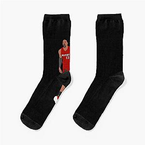 Bam Adebayo Miami Heat Basketball T-Shirt Socks