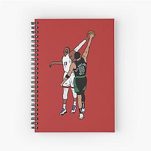 Bam Adebayo Blocks Jayson Tatum Notebook